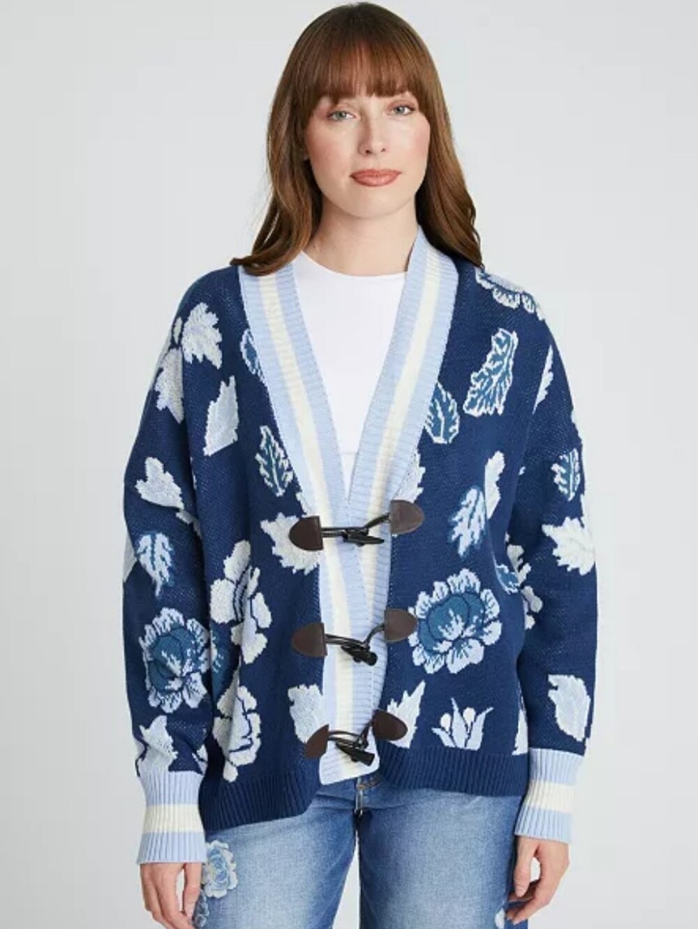 DRIFTWOOD Toggle Floral Cardigan